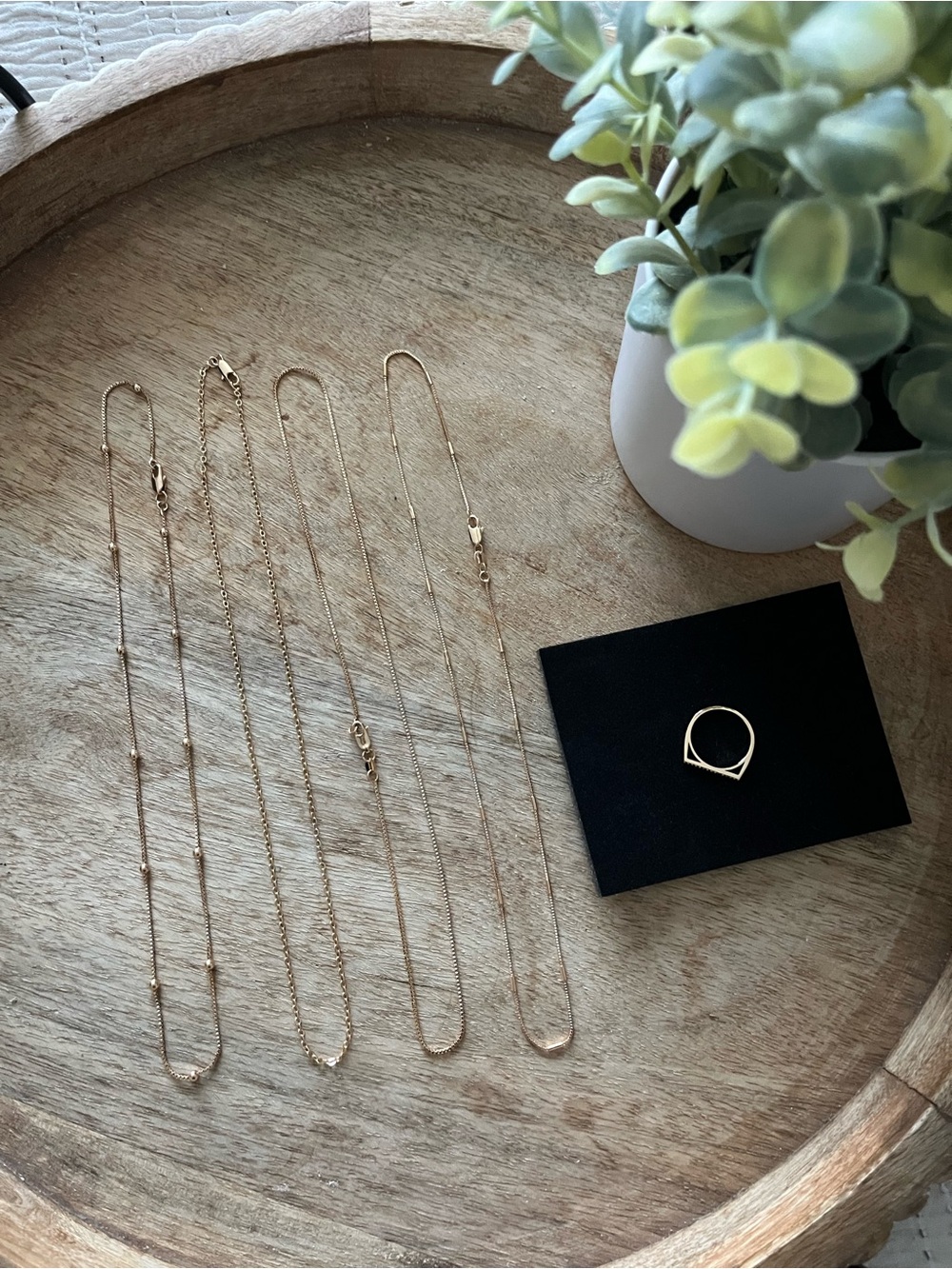 ROSE GOLD NECKLACES AND RING 💍